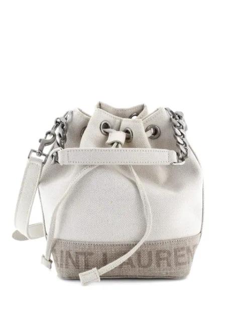 Rive Gauche Canvas Mini bucket bag by SAINT LAURENT 