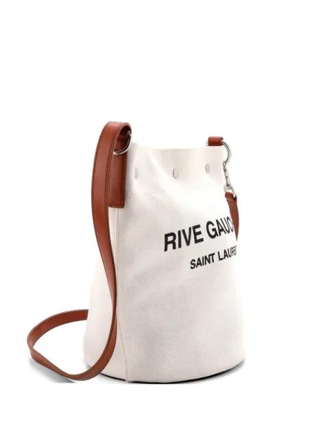 Rive Gauche Canvas bucket bag by SAINT LAURENT 