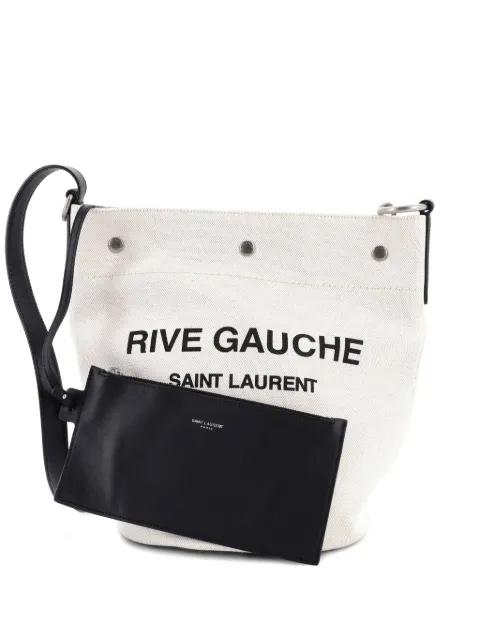 Rive Gauche Canvas bucket bag by SAINT LAURENT 