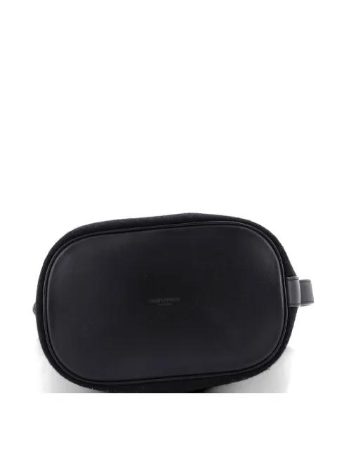 Rive Gauche Drawstring Embroidered Wool bucket bag by SAINT LAURENT 