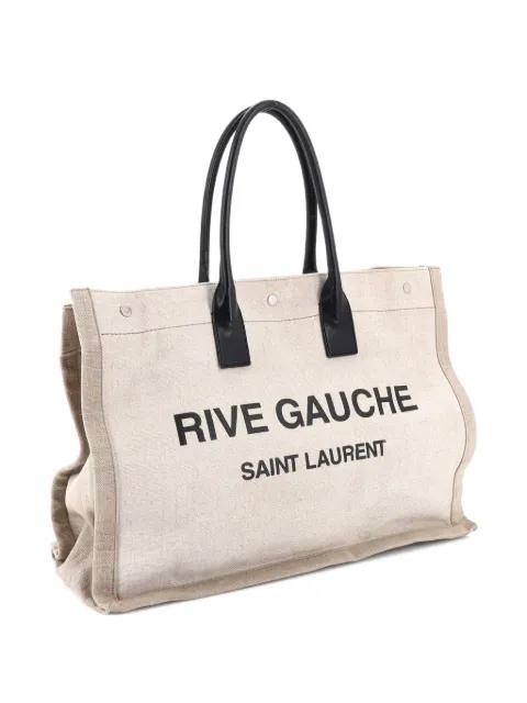 Rive Gauche Shopper Canvas Large tote bag by SAINT LAURENT 