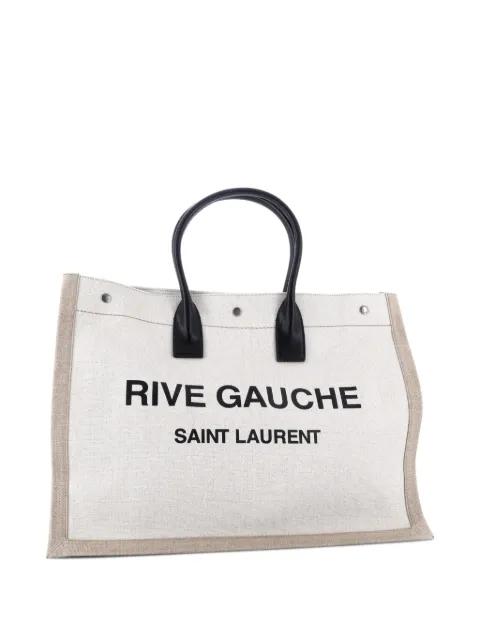 Rive Gauche Shopper Canvas Large tote bag by SAINT LAURENT 