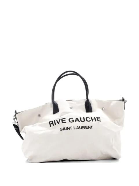 Rive Gauche Shopper Canvas Maxi tote bag by SAINT LAURENT 