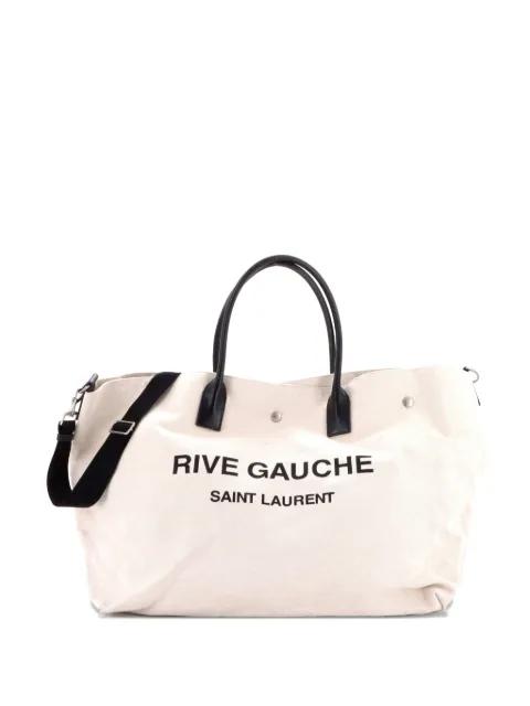 Rive Gauche Shopper Canvas Maxi tote bag by SAINT LAURENT 