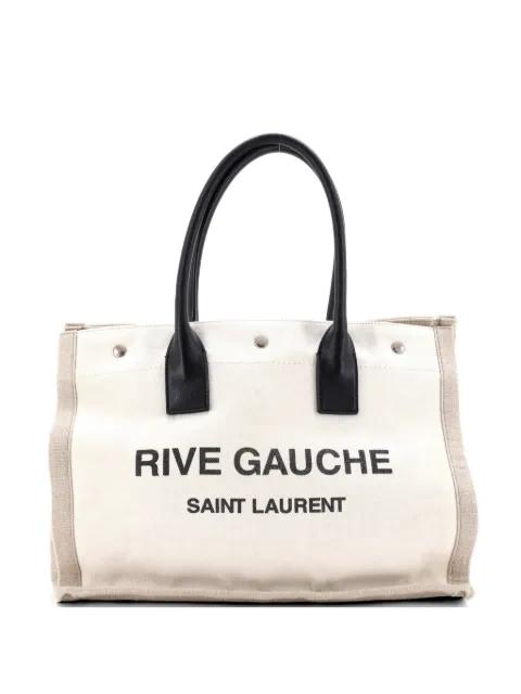 Rive Gauche Shopper Canvas Small tote bag by SAINT LAURENT 