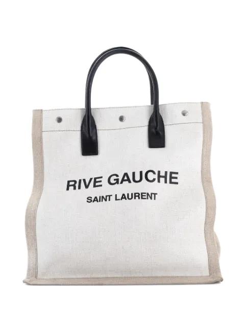 Rive Gauche Shopper Canvas Tall tote bag by SAINT LAURENT 