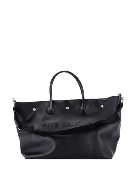 Rive Gauche Shopper Embossed Leather Maxi tote bag by SAINT LAURENT 