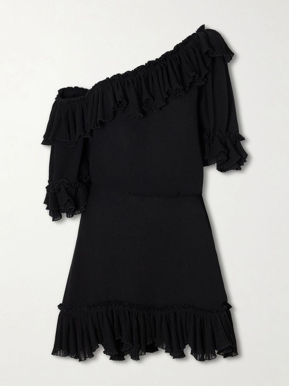 Robe Mousseline crepe silk dress by SAINT LAURENT
