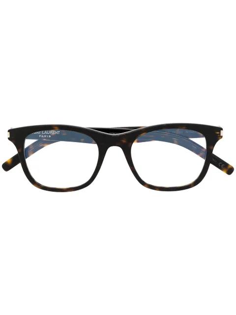 SL 286 Slim square-frame glasses by SAINT LAURENT