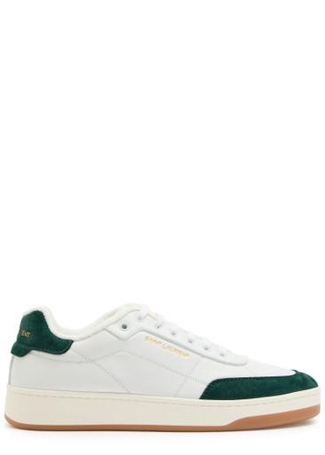 SL/61 panelled leather sneakers by SAINT LAURENT