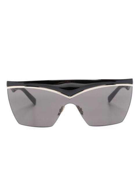 SL 614 Mask shield-frame sunglasses by SAINT LAURENT