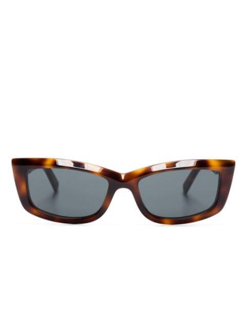 SL 658 rectangle-frame sunglasses by SAINT LAURENT