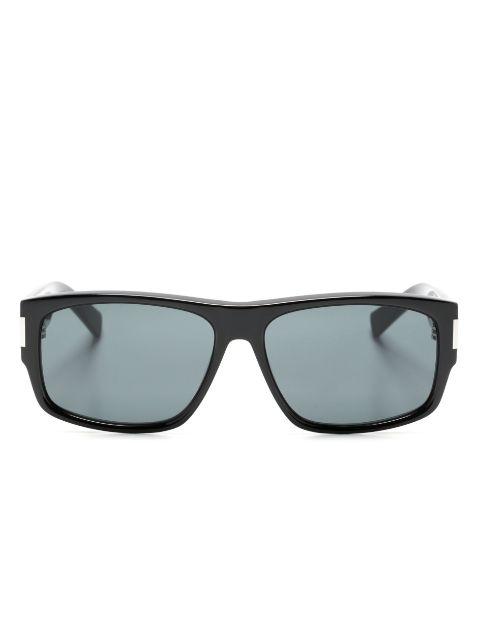 SL 689 rectangle-frame sunglasses by SAINT LAURENT