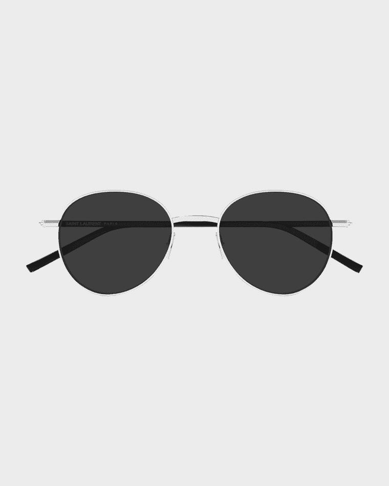 SL 865 Metal Round Sunglasses by SAINT LAURENT