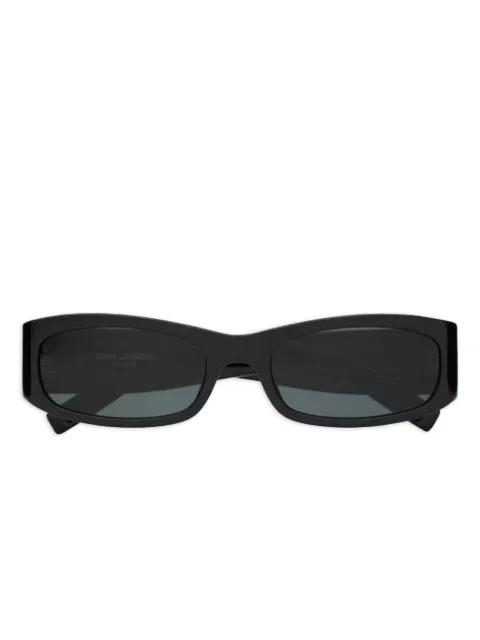 SL M152 logo-plaque rectangle sunglasses by SAINT LAURENT