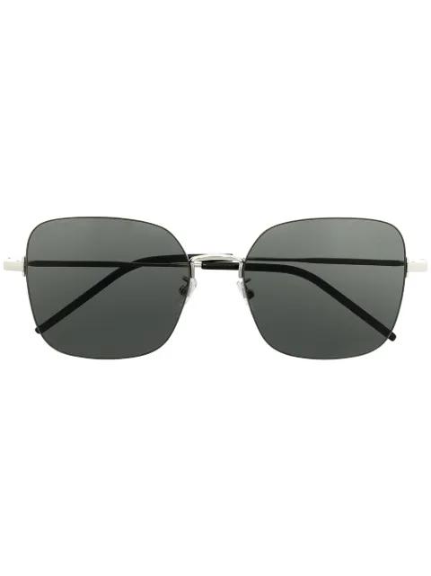SL410 Wire square-frame sunglasses by SAINT LAURENT