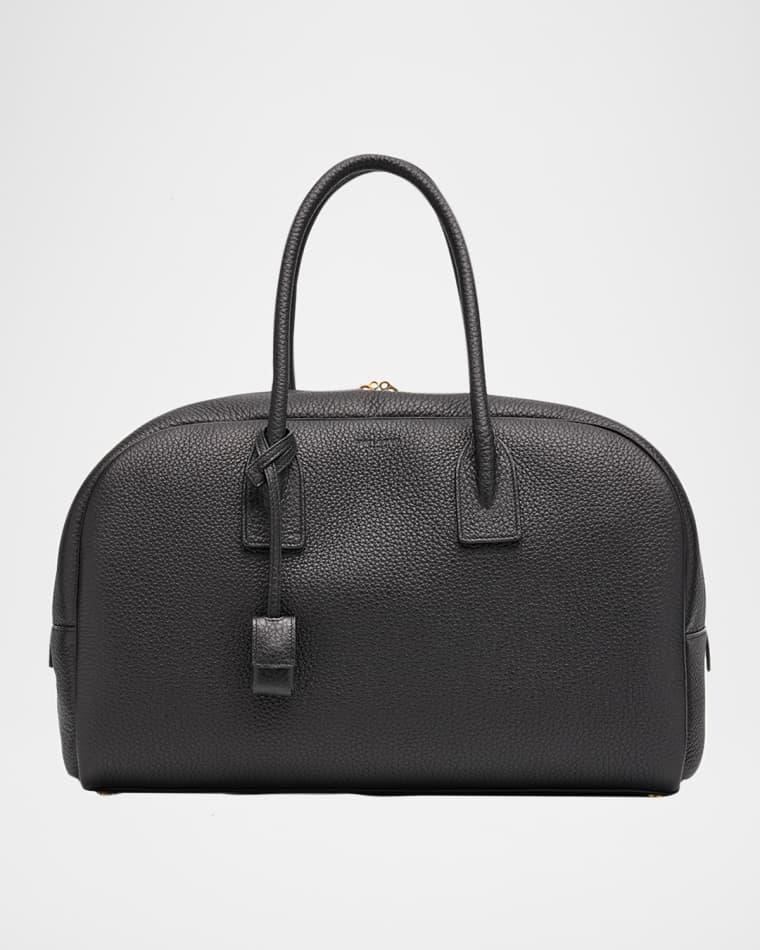 Sac De Jour Boston Large Top-Handle Bag in Grain Leather by SAINT LAURENT