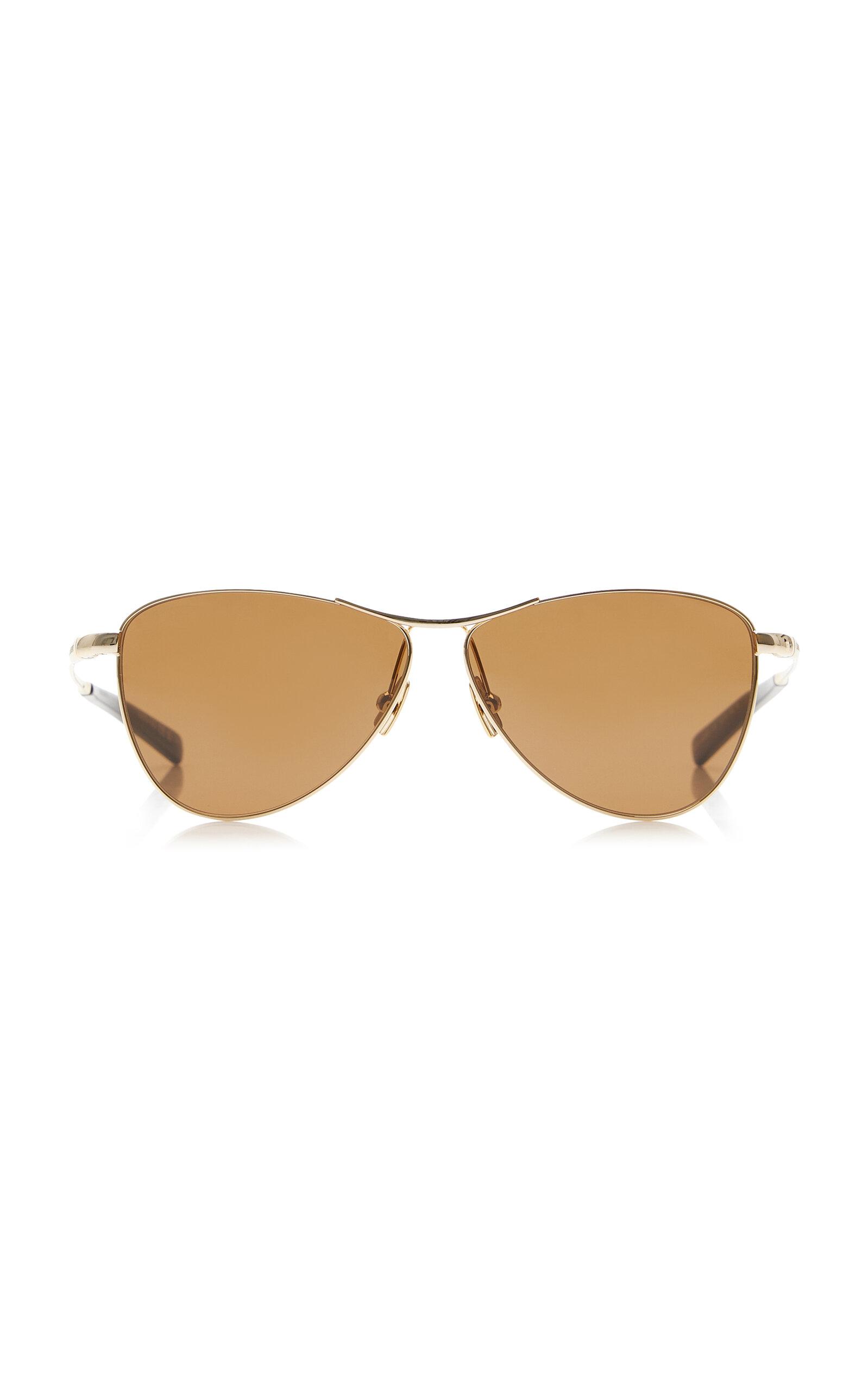 Saint Laurent Aviator-Frame Metal Sunglasses - Moda Operandi by SAINT LAURENT