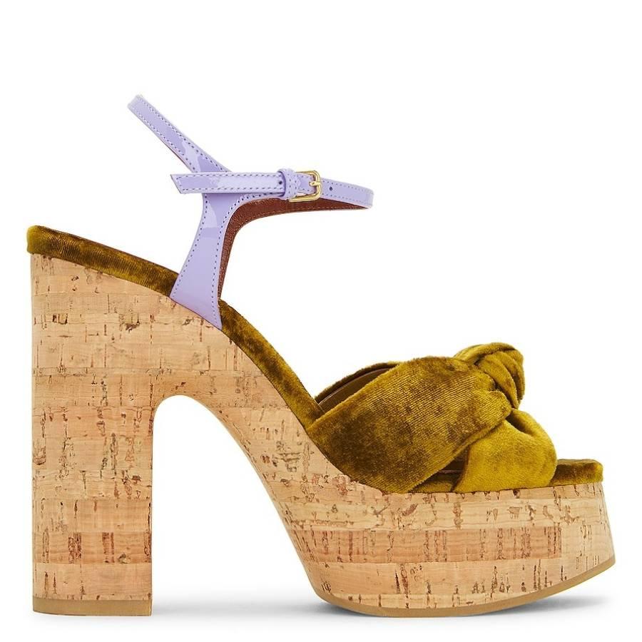 Saint Laurent Bianca Platform Sandals by SAINT LAURENT
