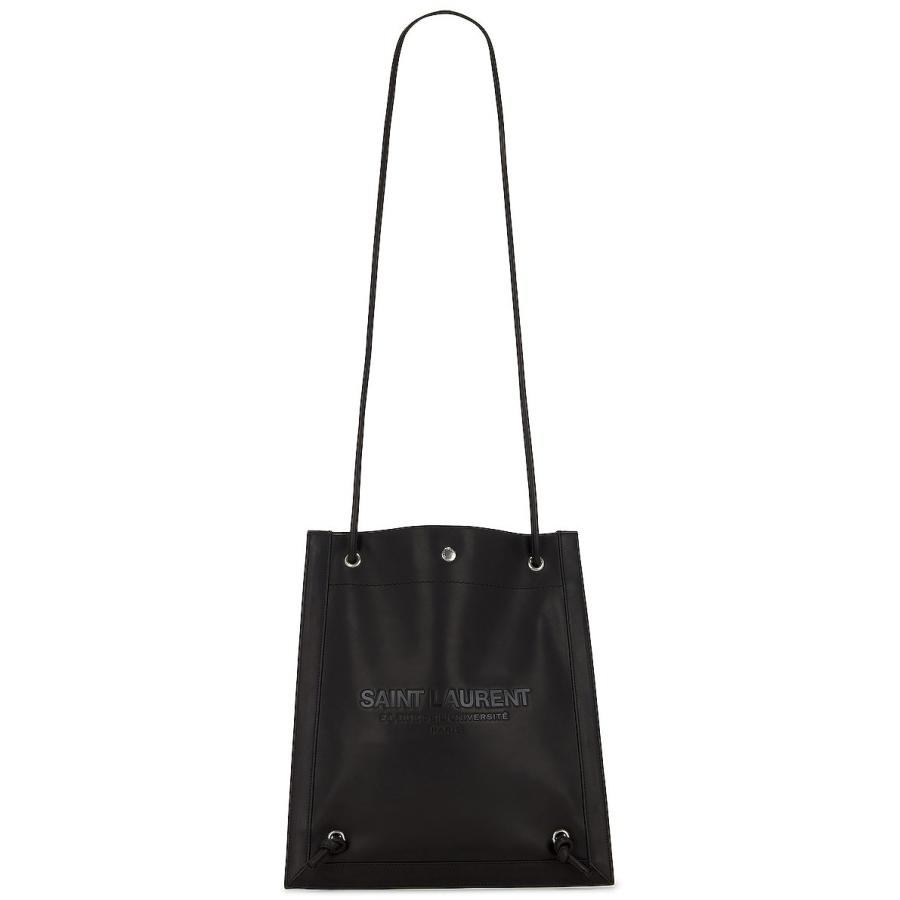 Saint Laurent Black Leather Universite Crossbody Bag by SAINT LAURENT