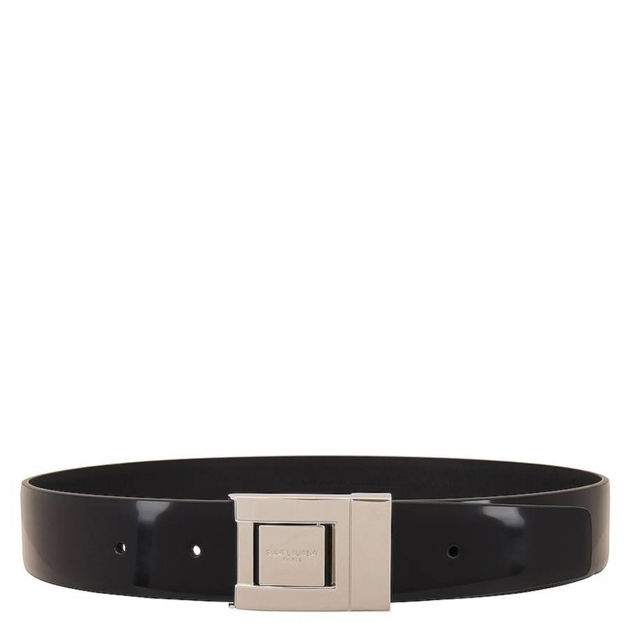 Saint Laurent Brushed Leather Buckle Belt by SAINT LAURENT