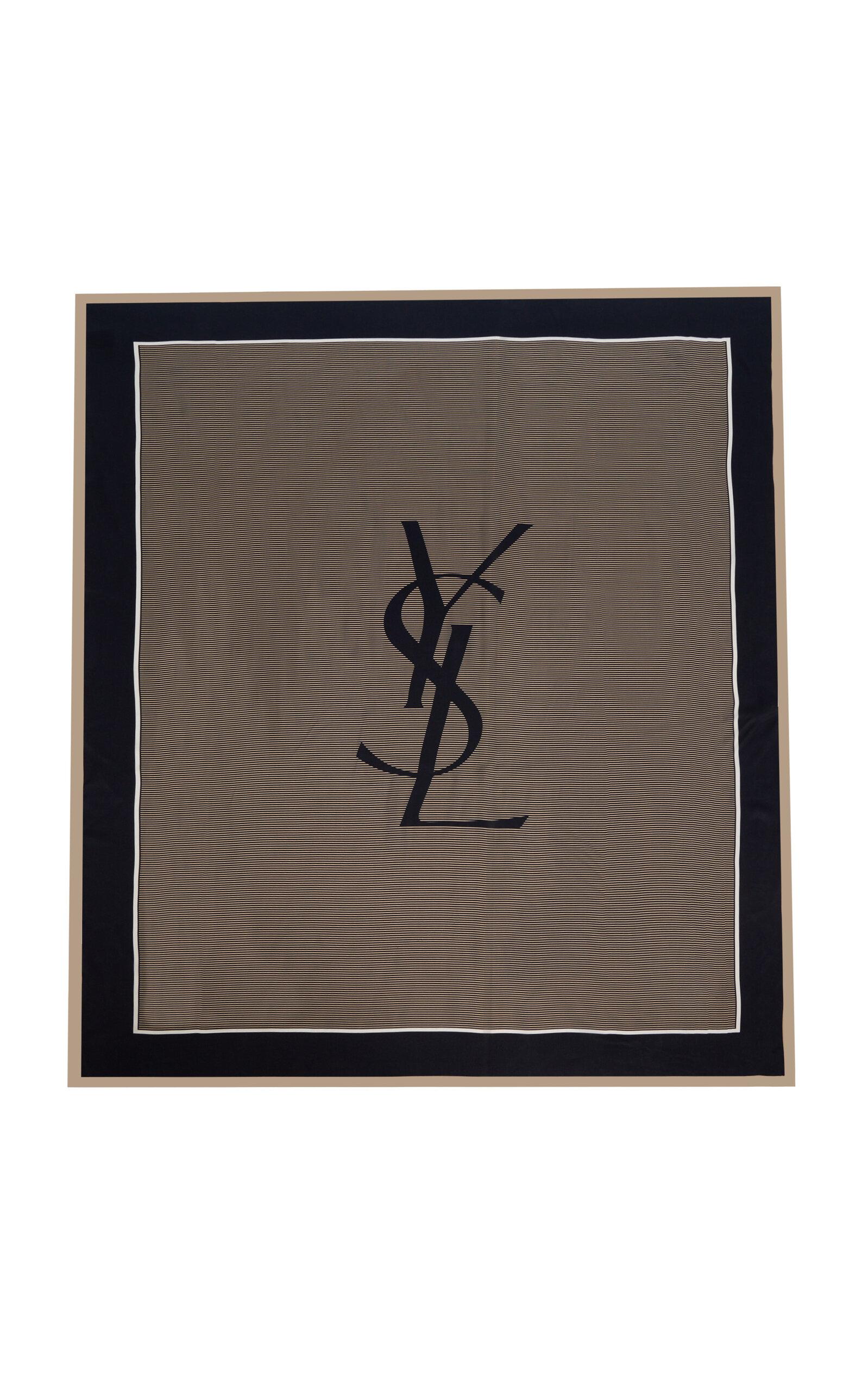 Saint Laurent Cassandre Striped Silk Charmeuse Scarf - Moda Operandi by SAINT LAURENT