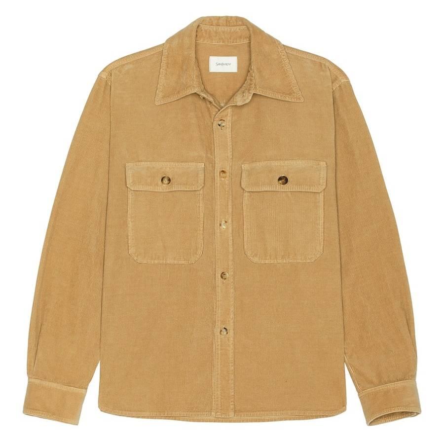 Saint Laurent Corduroy Long-Sleeved Overshirt by SAINT LAURENT