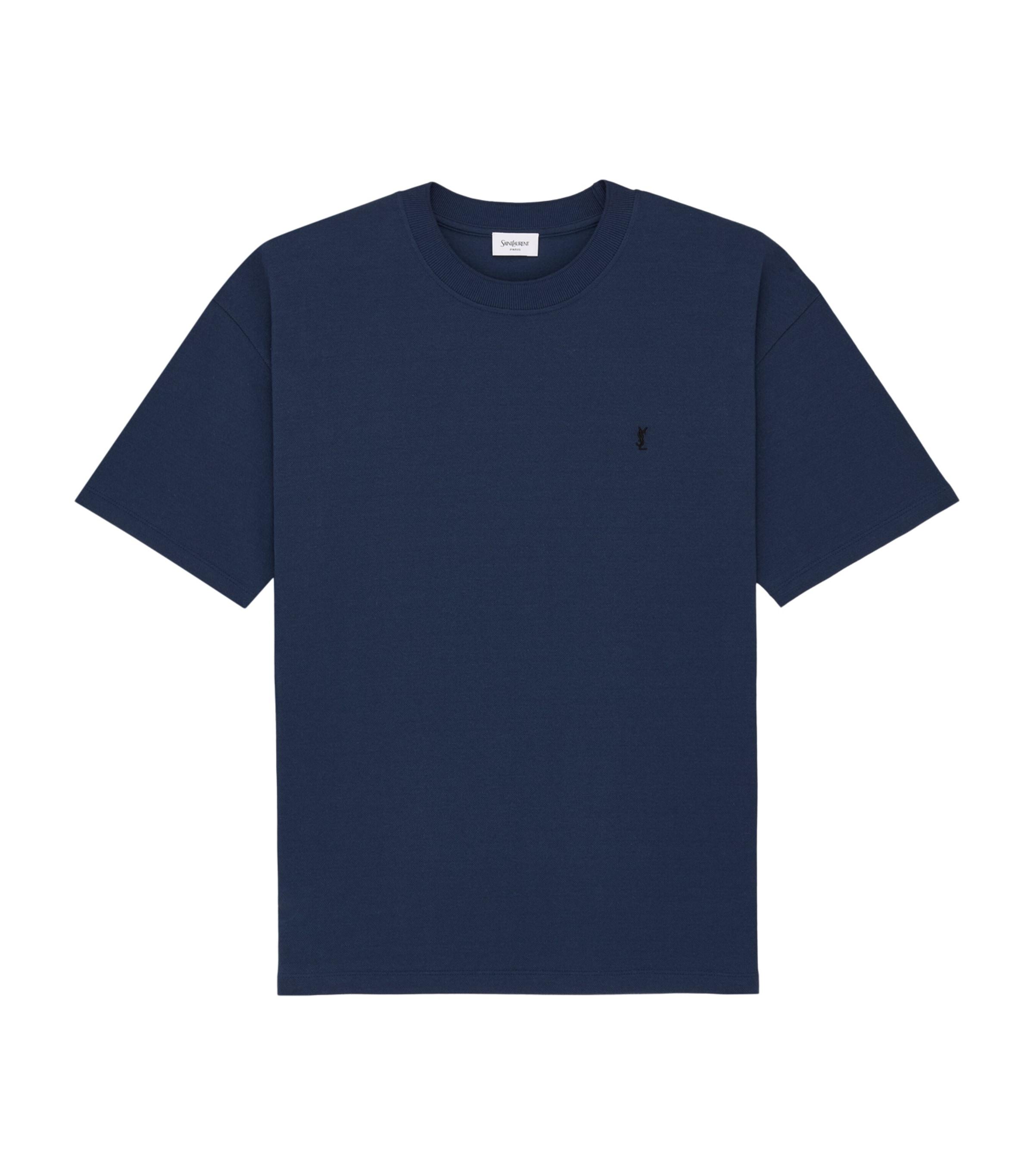 Saint Laurent Cotton-Blend Cassandre T-Shirt by SAINT LAURENT