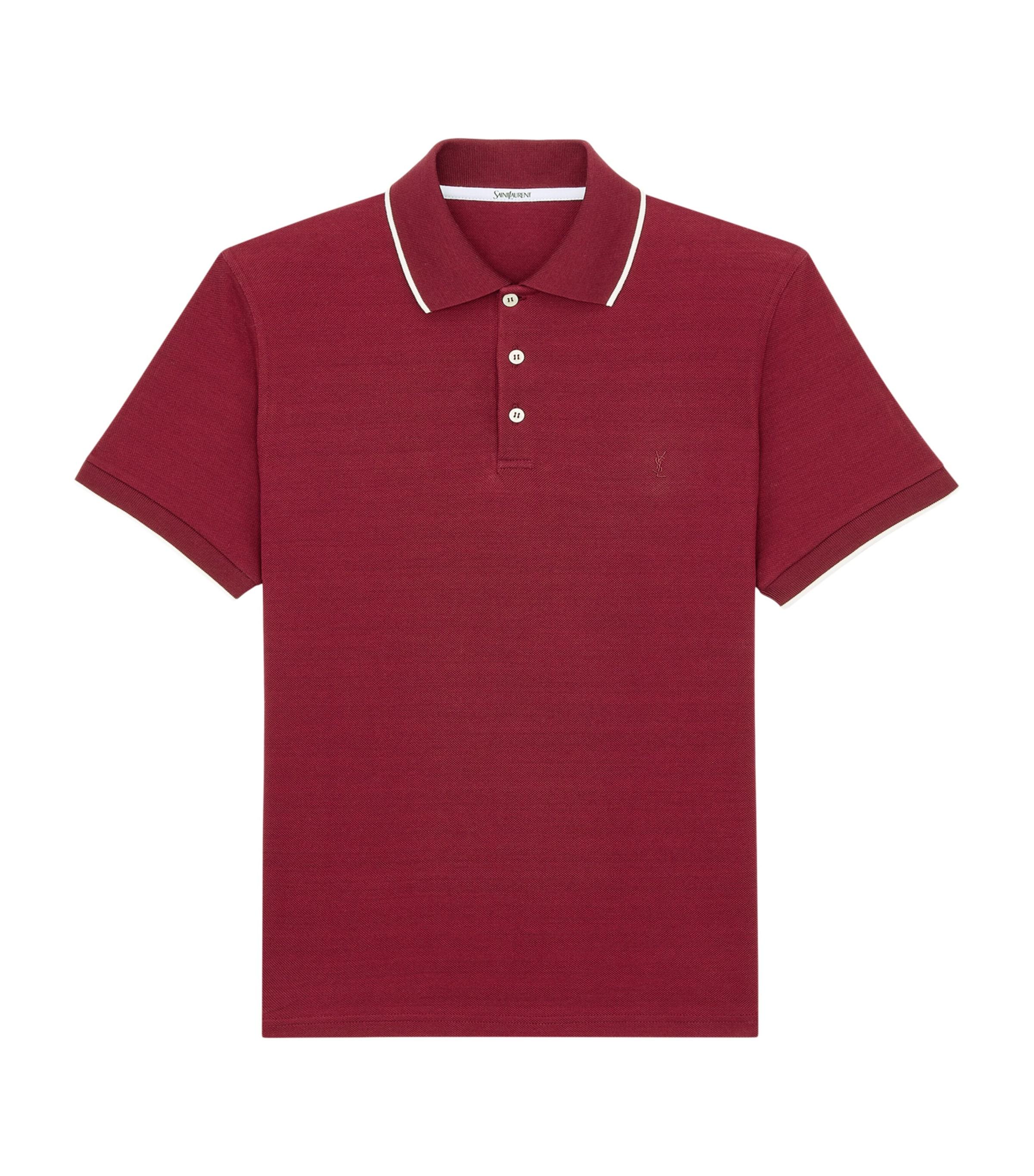 Saint Laurent Cotton Cassandre Polo Shirt by SAINT LAURENT