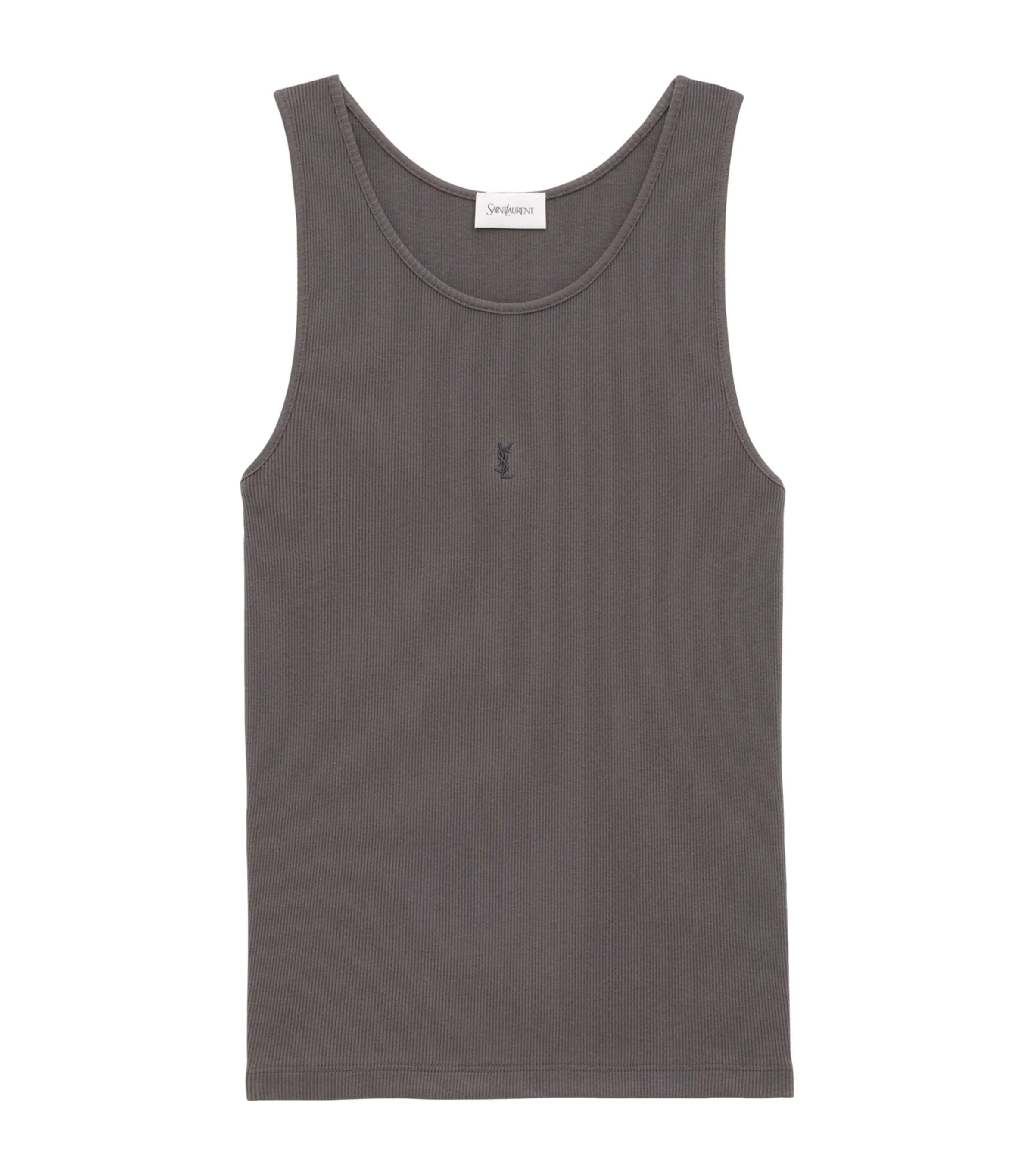 Saint Laurent Cotton Cassandre Vest by SAINT LAURENT