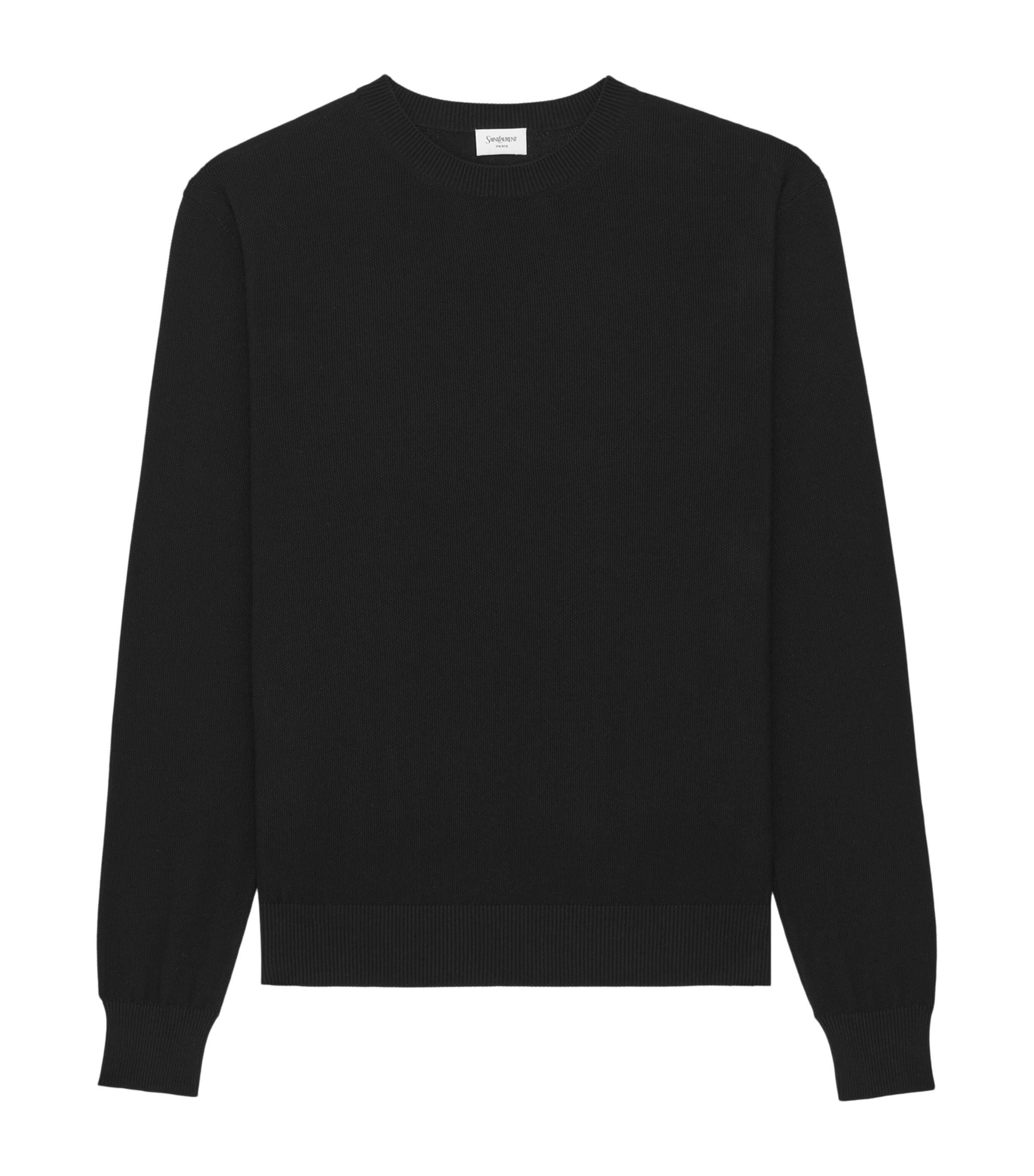 Saint Laurent Cotton Crew-Neck Sweater by SAINT LAURENT