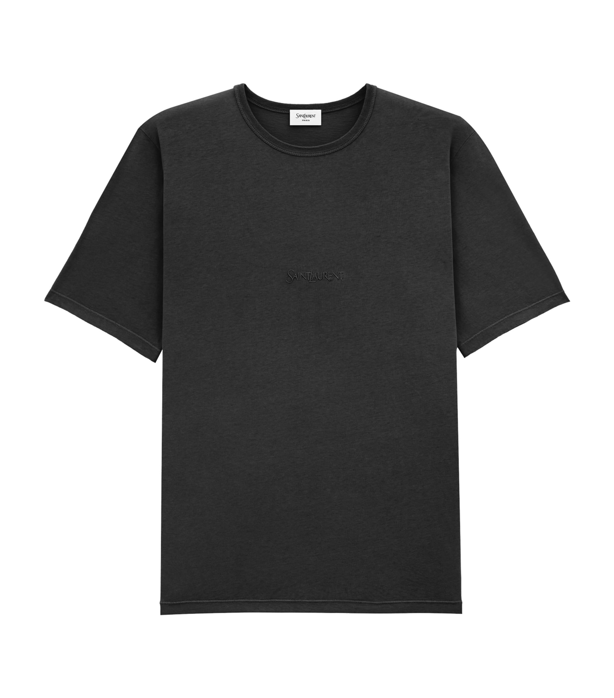 Saint Laurent Cotton Logo T-Shirt by SAINT LAURENT