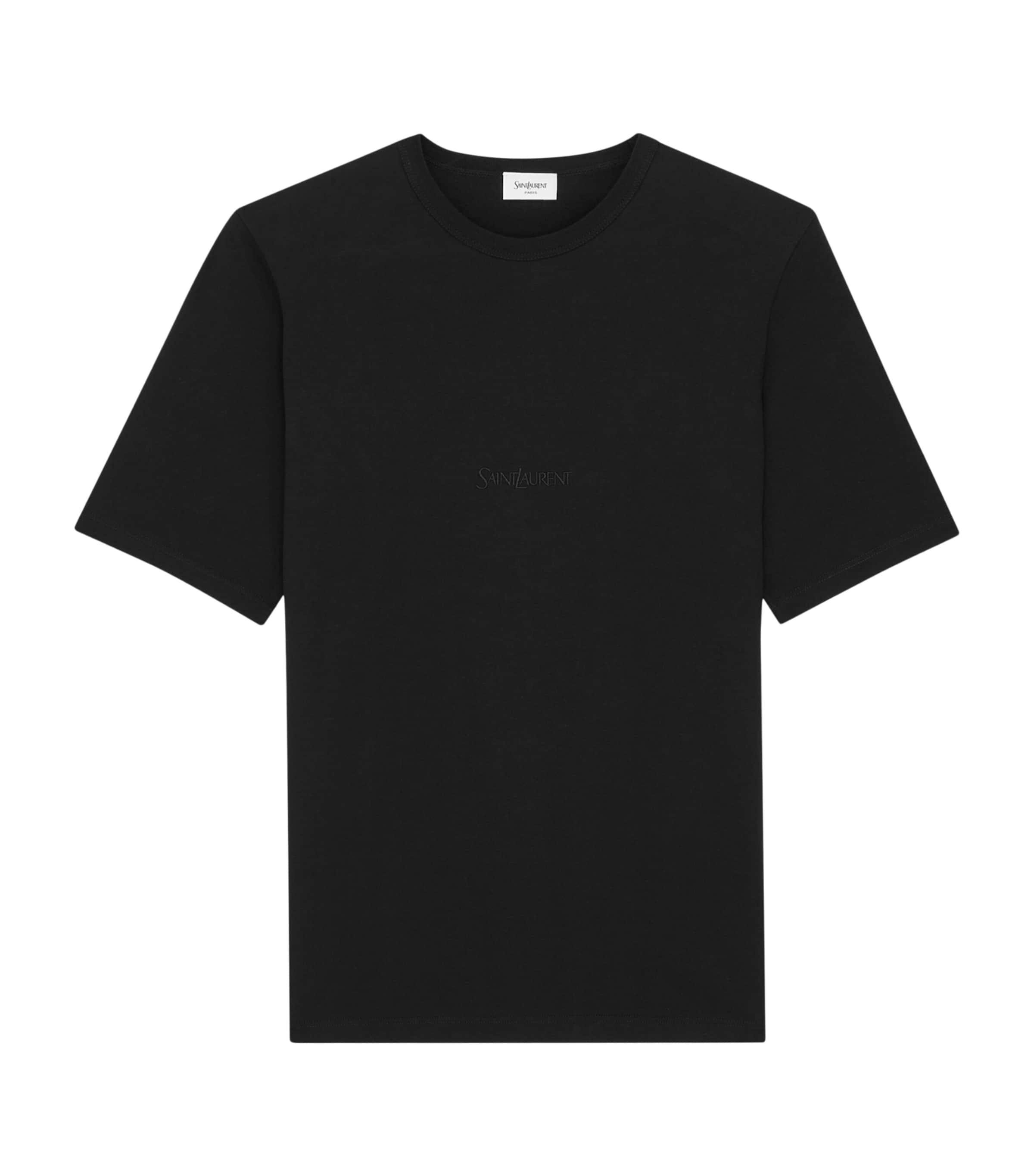 Saint Laurent Cotton Logo T-Shirt by SAINT LAURENT