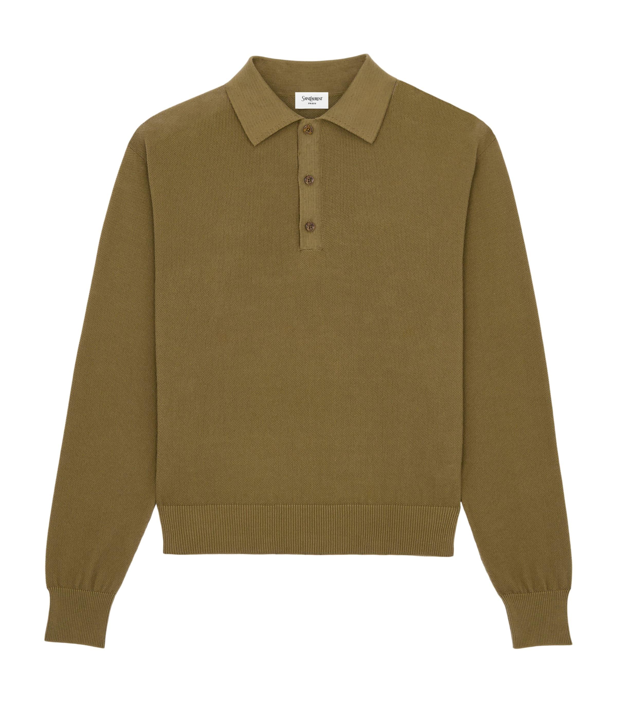 Saint Laurent Cotton Polo Sweater by SAINT LAURENT