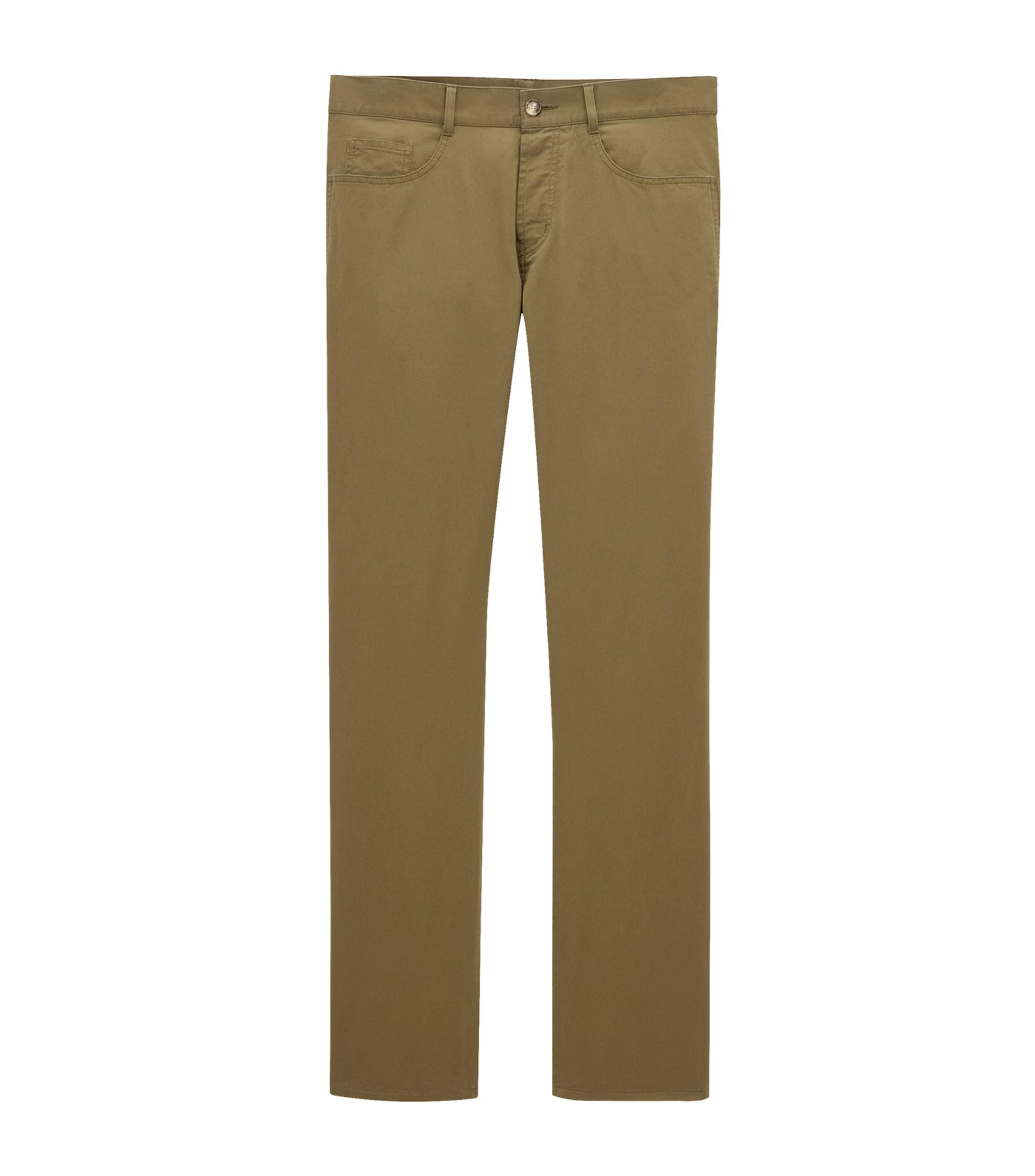 Saint Laurent Cotton Slim Trousers by SAINT LAURENT