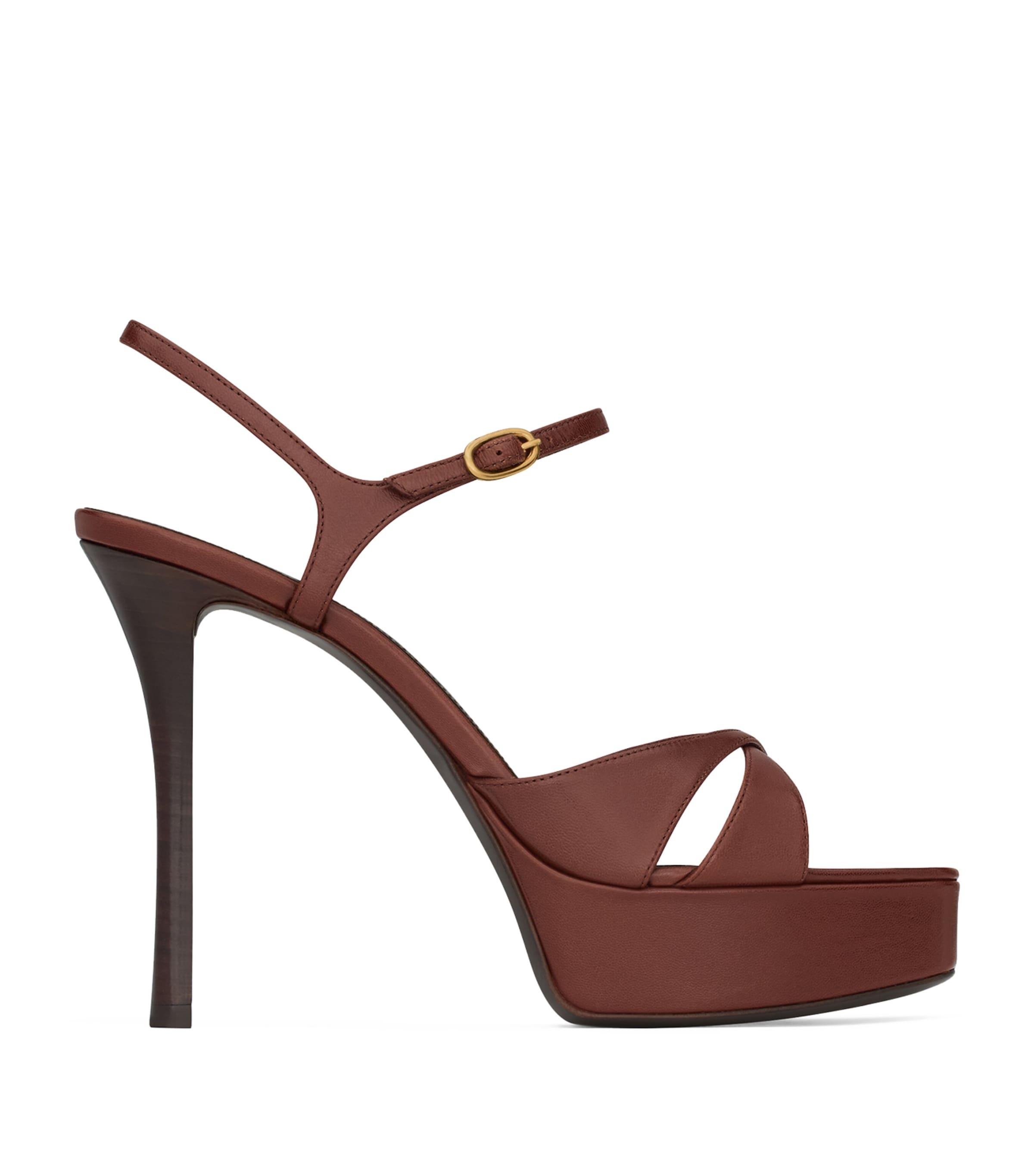 Saint Laurent Debbie Platform Sandals 85 by SAINT LAURENT