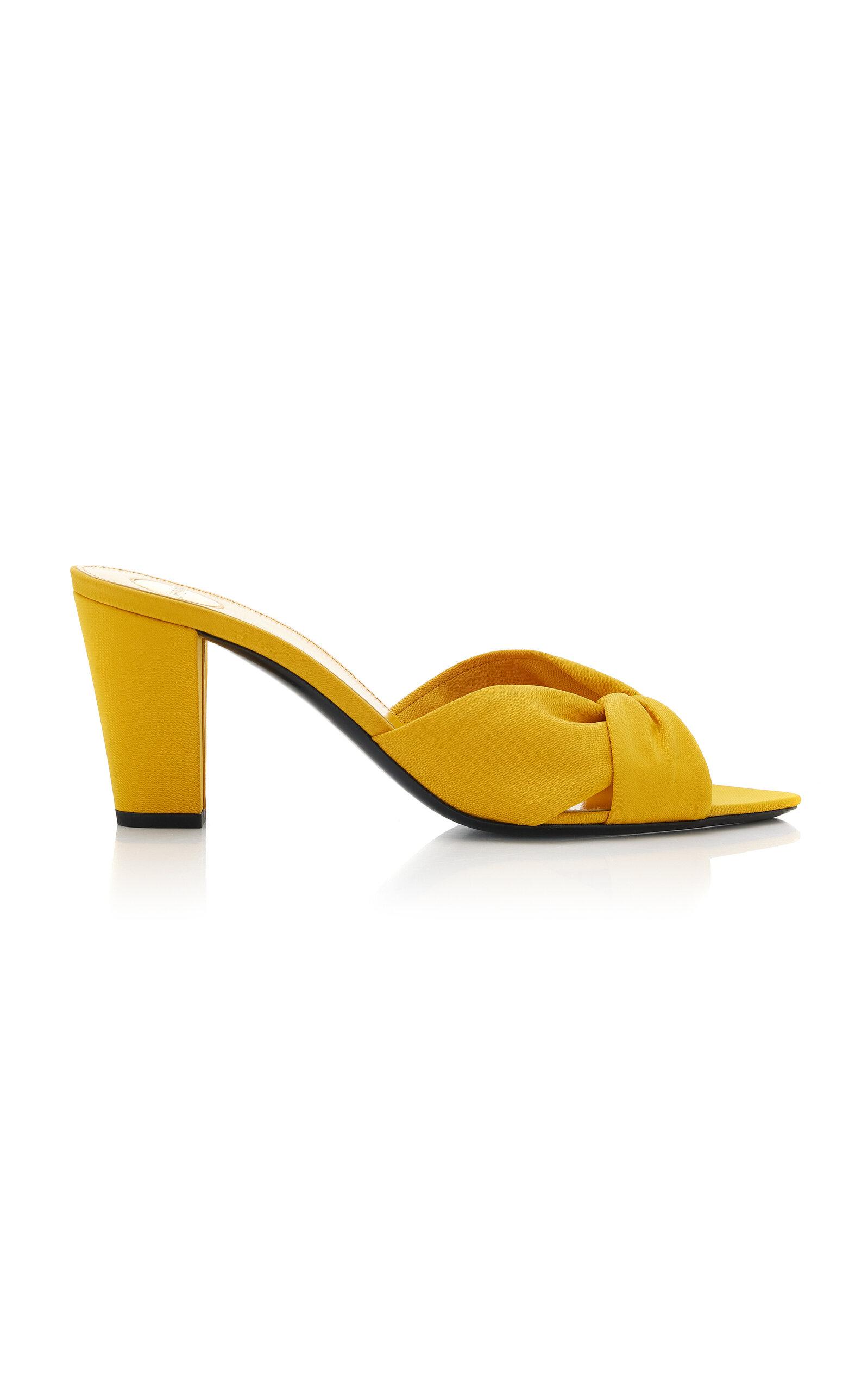 Saint Laurent Franciane Leather Mules - Moda Operandi by SAINT LAURENT