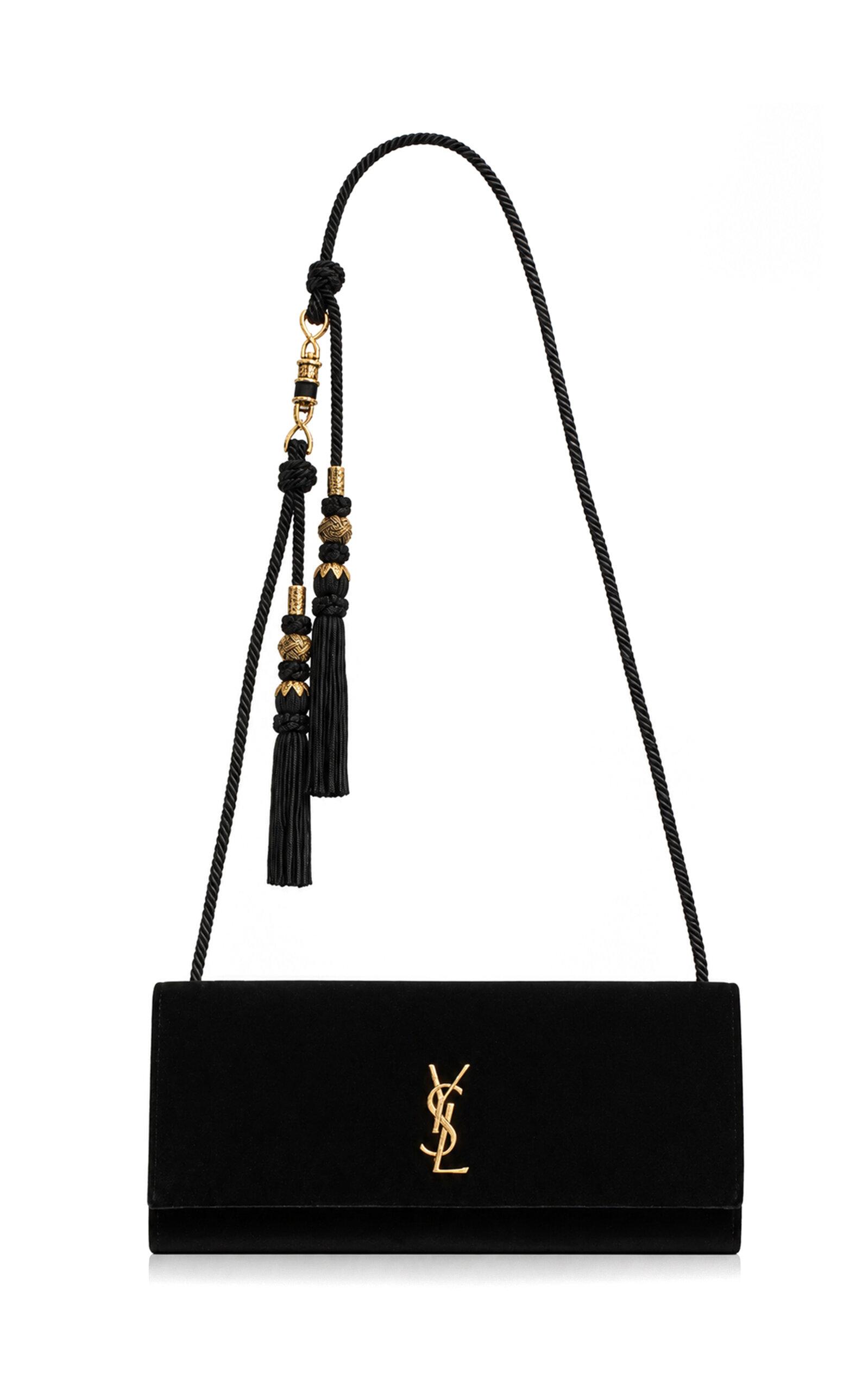 Saint Laurent Kate Velvet Clutch - Moda Operandi by SAINT LAURENT