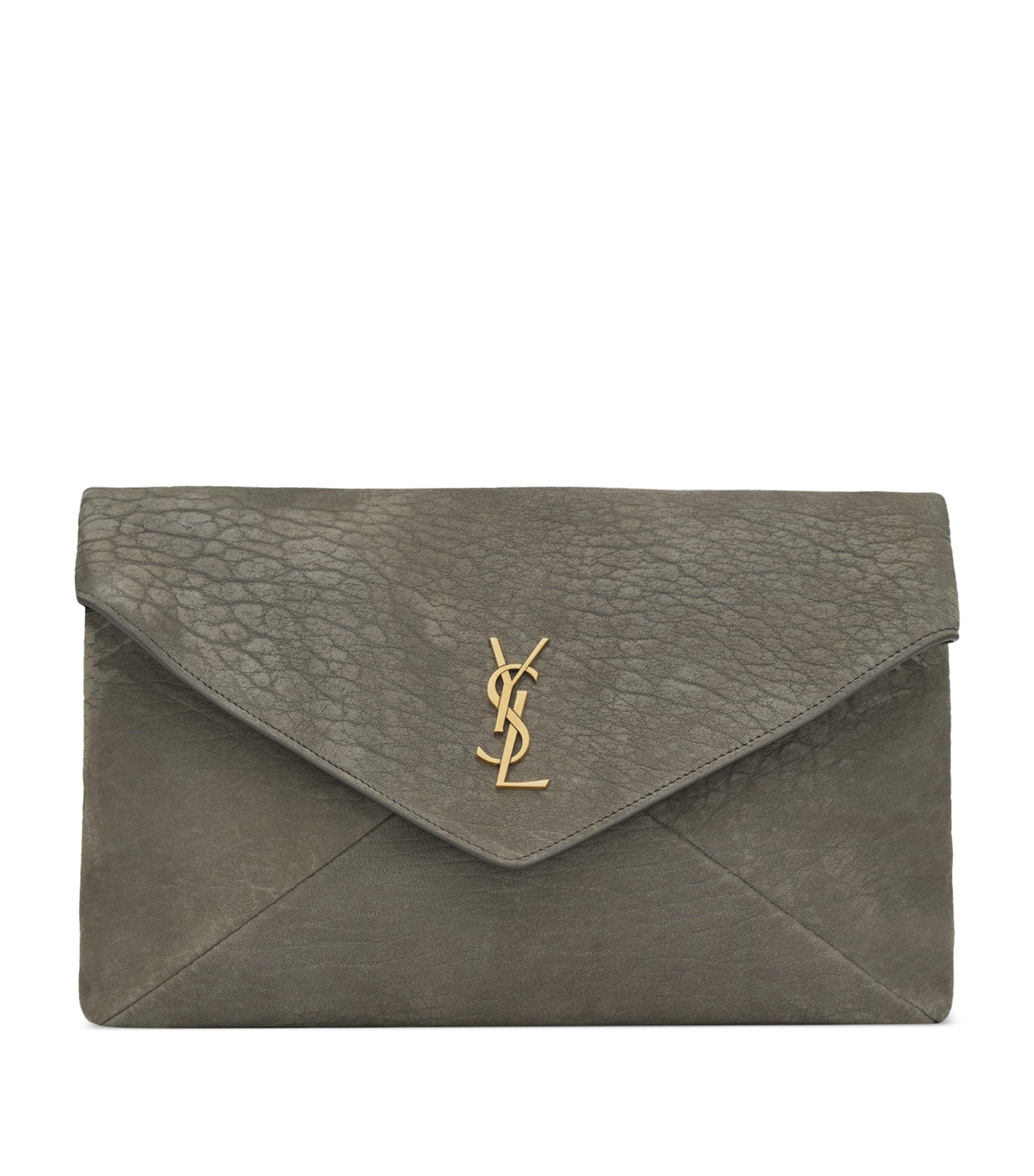 Saint Laurent Large Cassandre Envelope Pouch by SAINT LAURENT