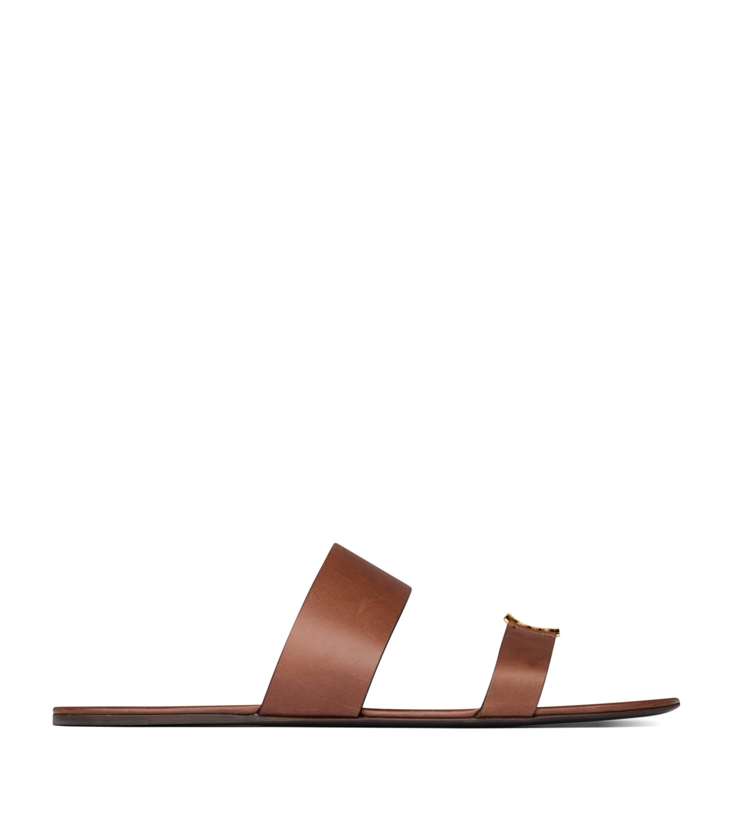 Saint Laurent Leather Babylone Sandals by SAINT LAURENT