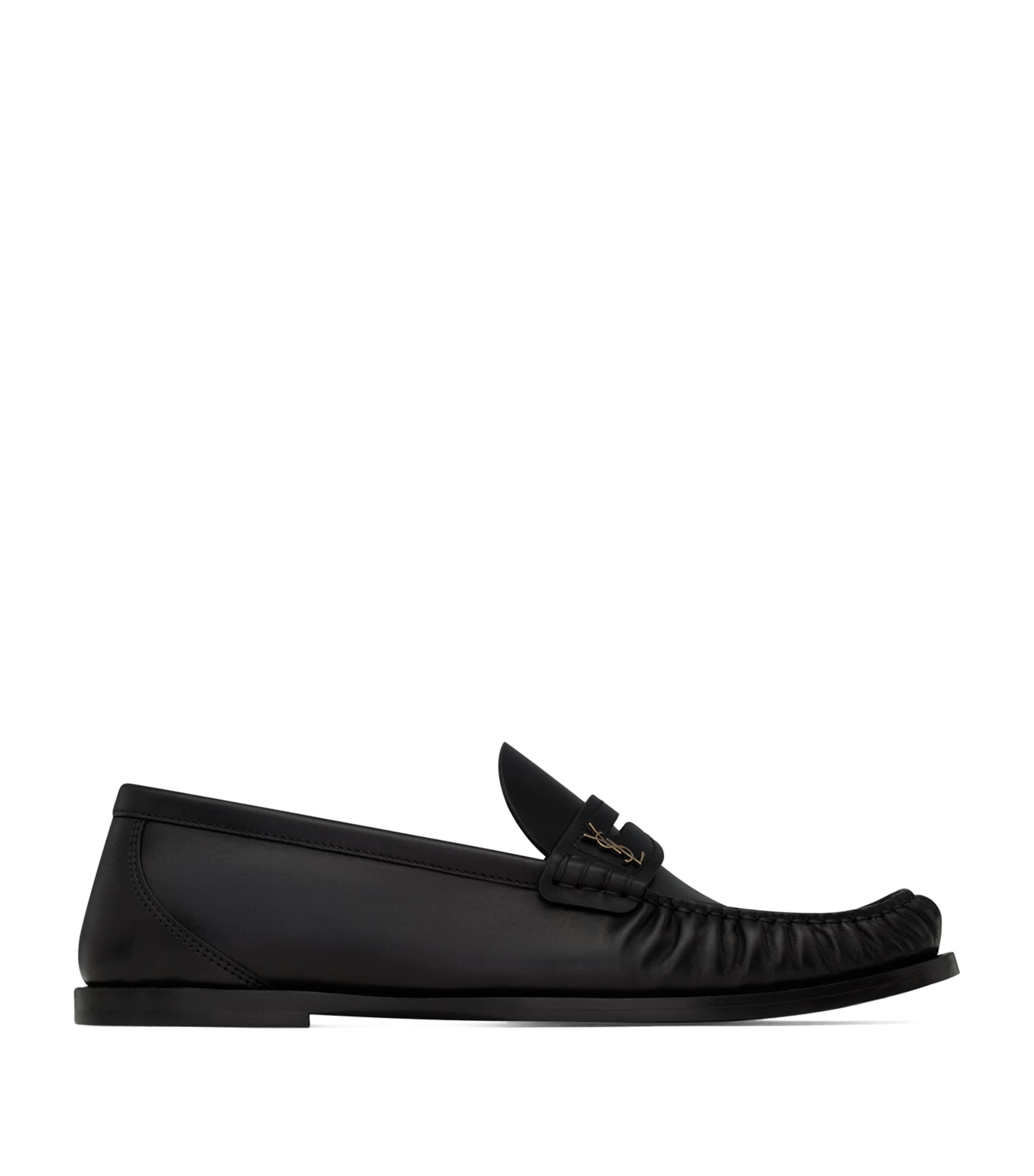 Saint Laurent Leather Laurent Loafers by SAINT LAURENT