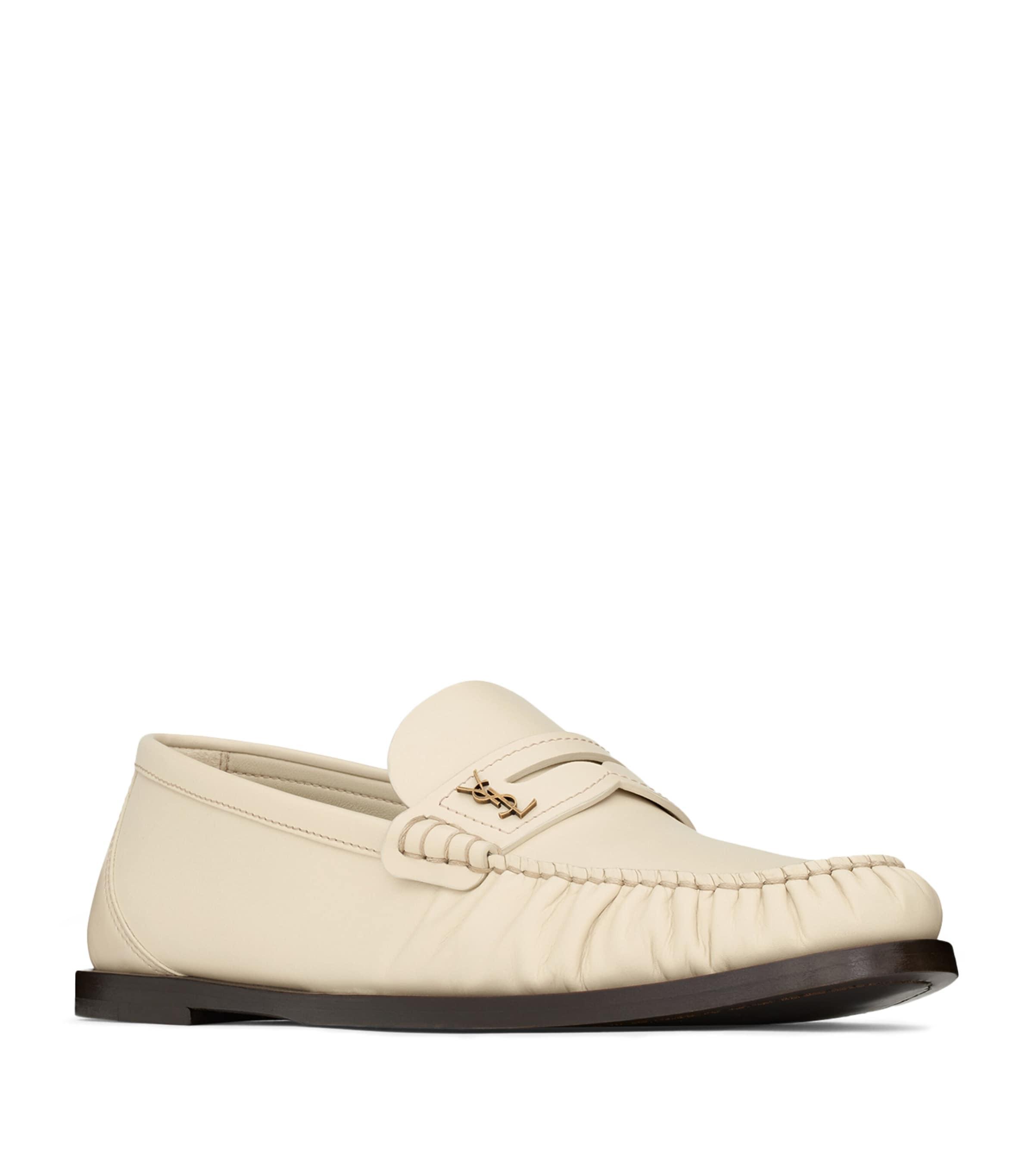 Saint Laurent Leather Laurent Loafers by SAINT LAURENT
