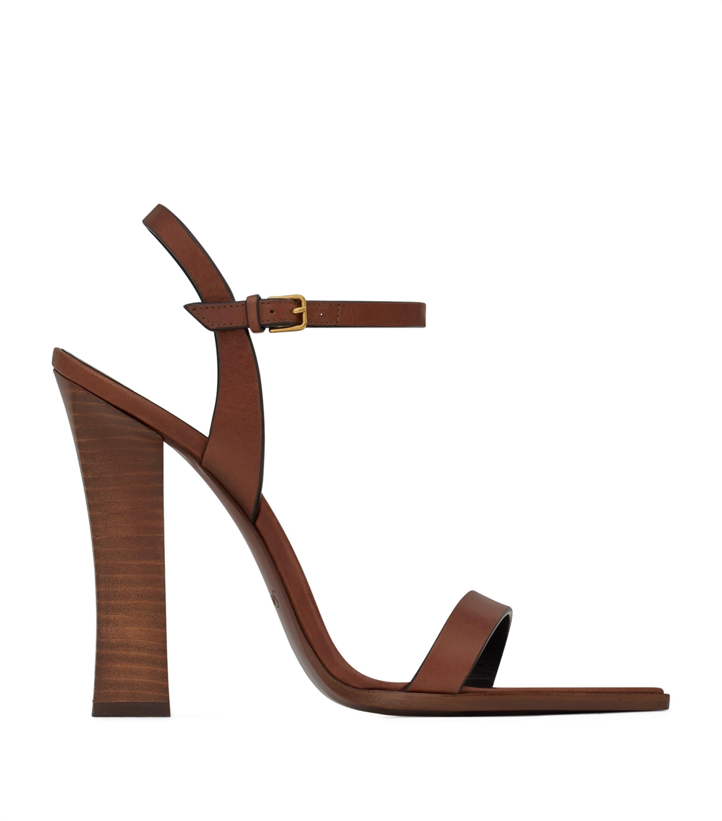 Saint Laurent Leather Susan Sandals 110 by SAINT LAURENT