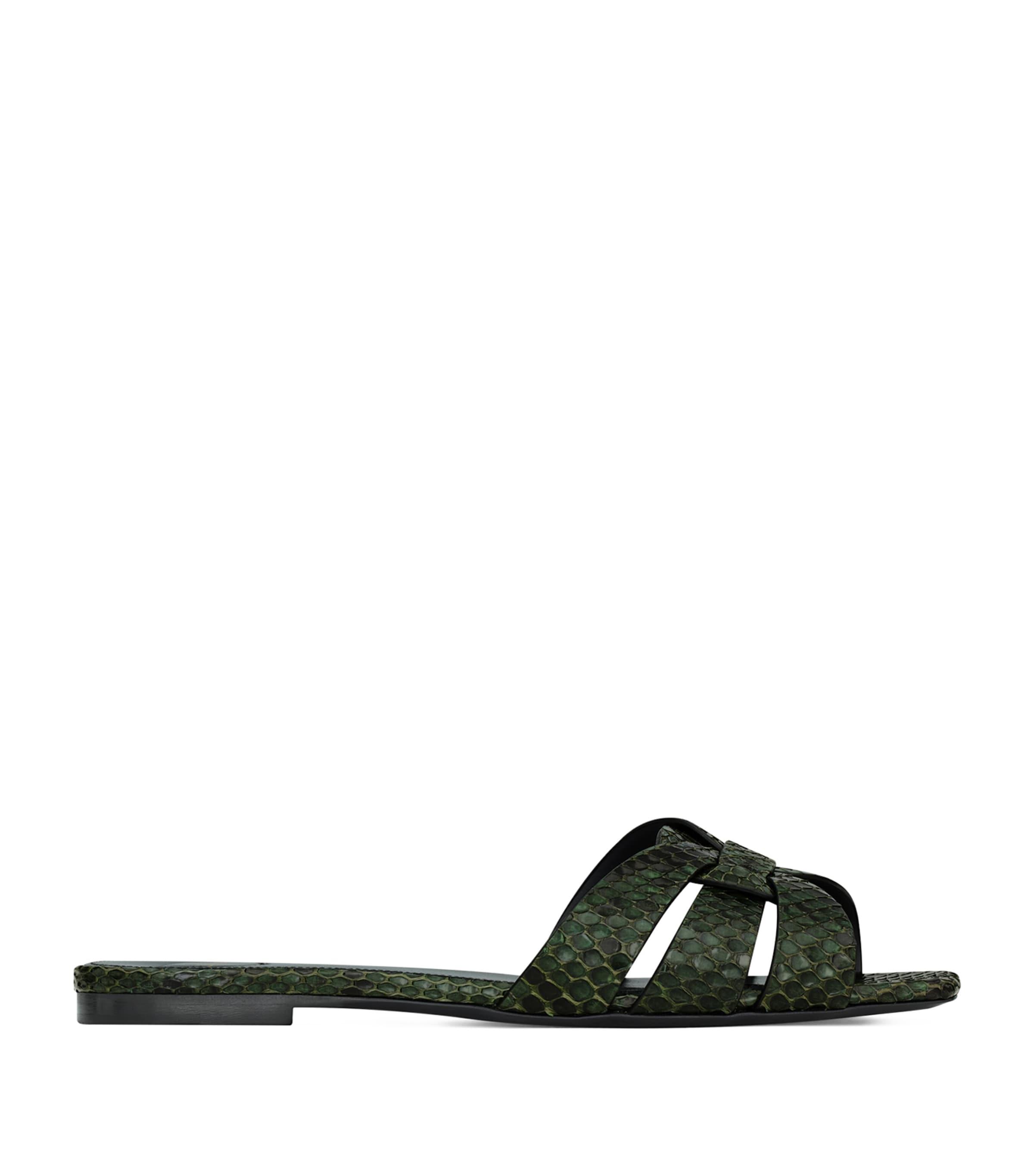 Saint Laurent Leather Tribute Sandals by SAINT LAURENT