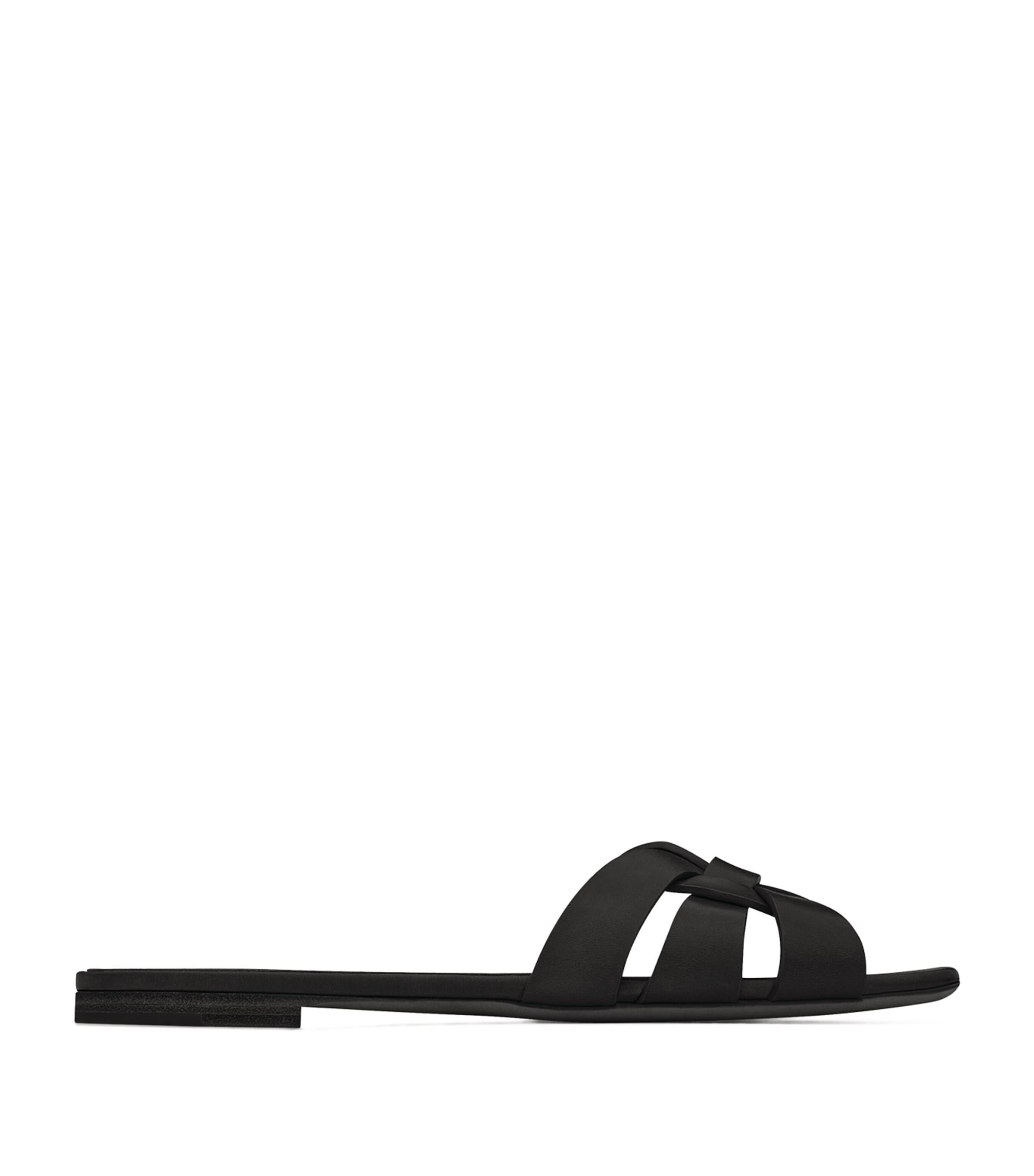 Saint Laurent Leather Tribute Sandals by SAINT LAURENT