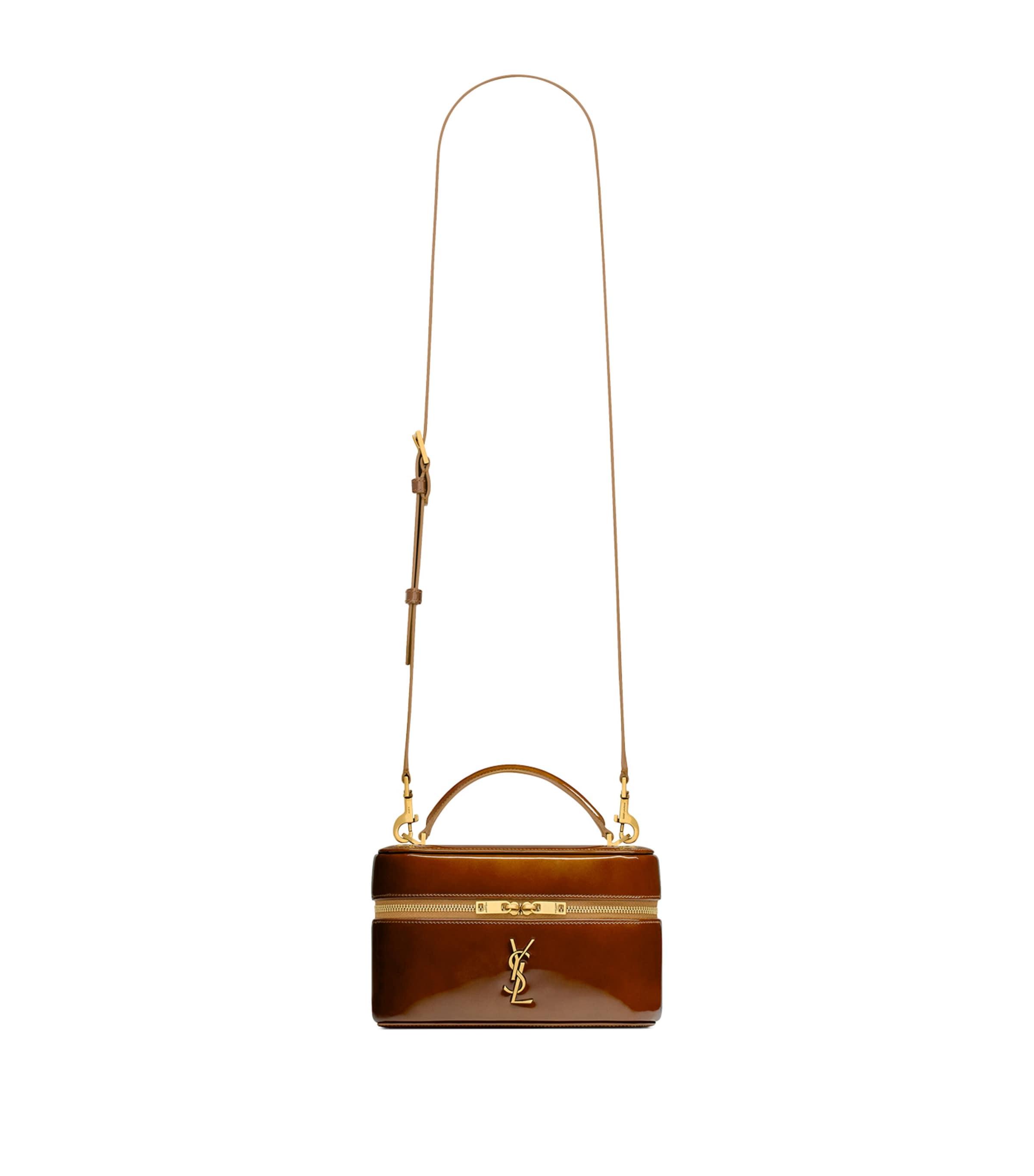 Saint Laurent Mini Patent Leather Gaby Top-Handle Bag by SAINT LAURENT