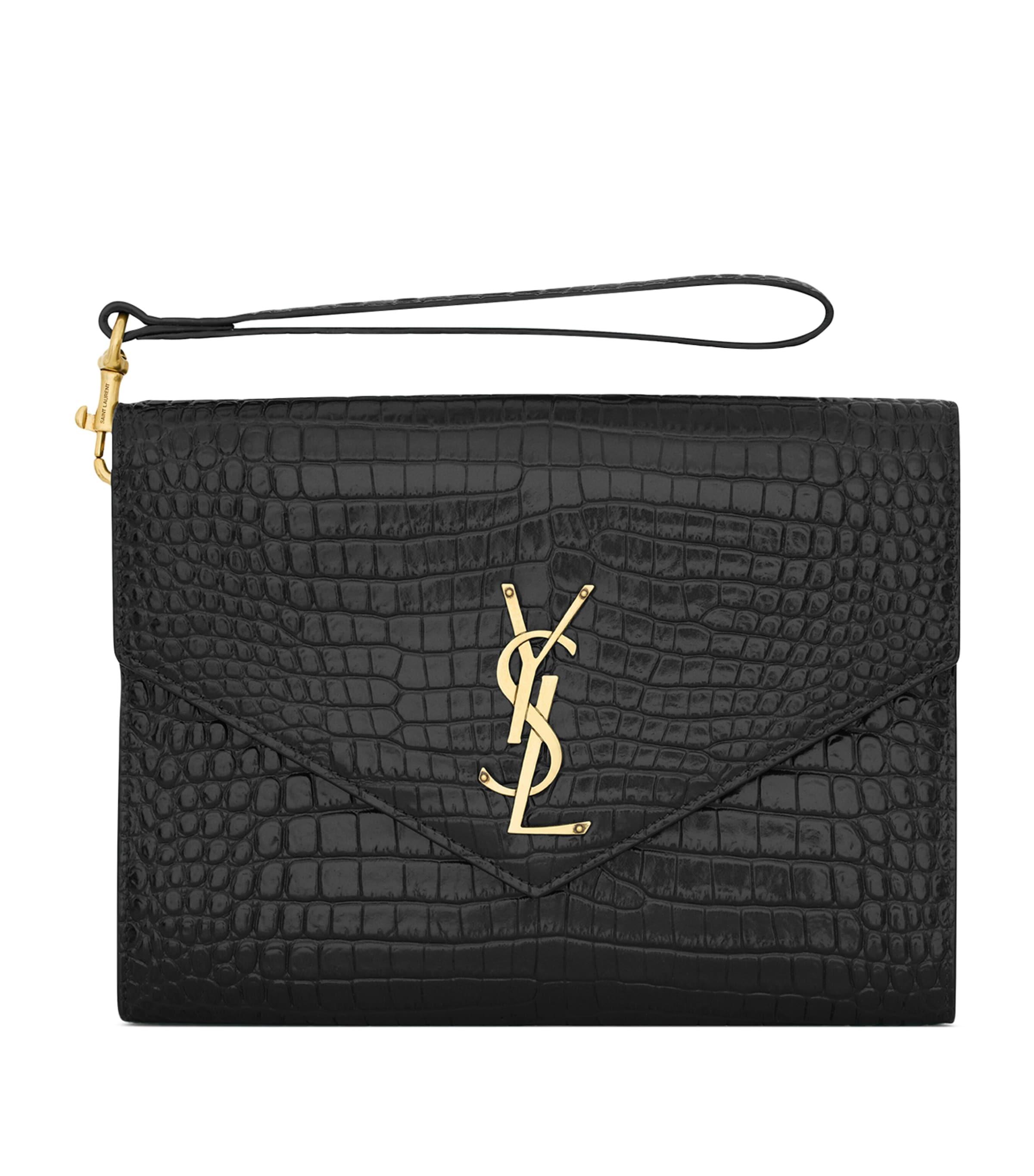 Saint Laurent Monogram Envelope Pouch by SAINT LAURENT