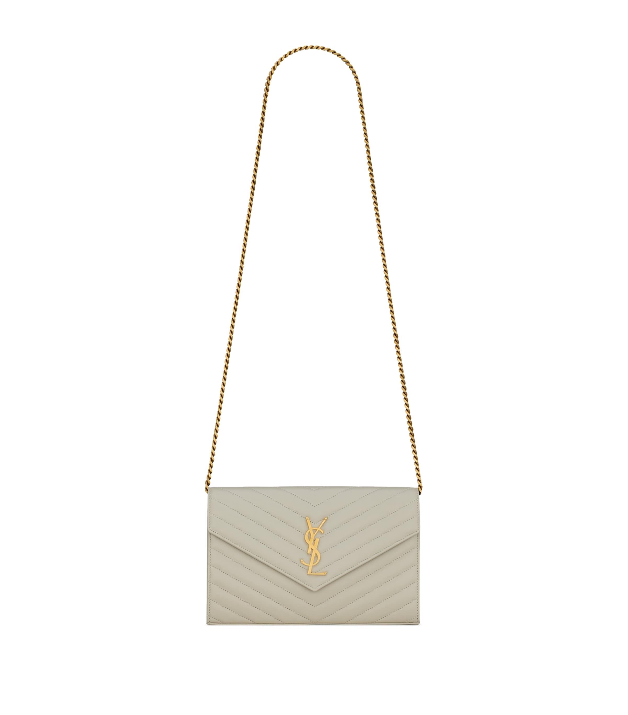 Saint Laurent Monogram Matelassé Envelope Wallet Bag by SAINT LAURENT