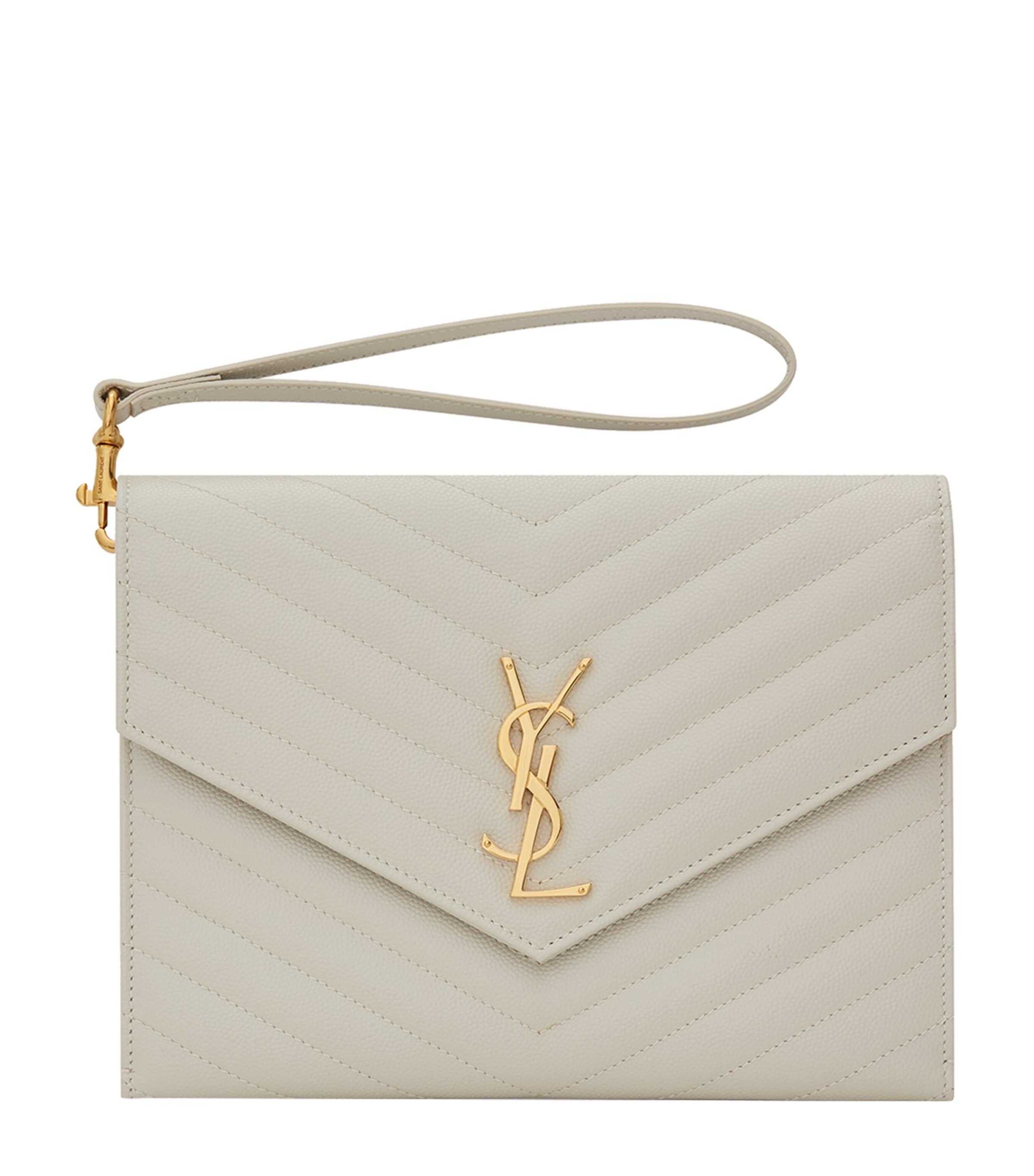 Saint Laurent Monogram Saint Laurent Matelassé Clutch Pouch by SAINT LAURENT