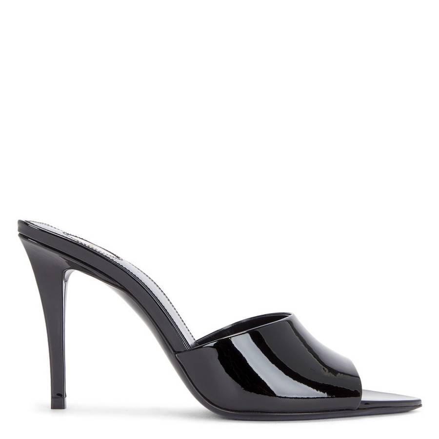 Saint Laurent Patent Leather Romy Mule Sandals by SAINT LAURENT